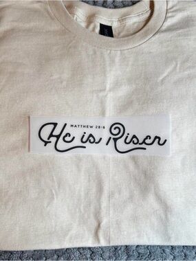He is Risen Short Sleeve Tee - Cream